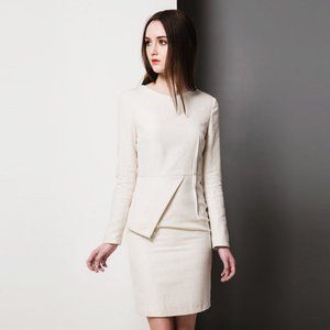 Civil wedding short dress/ Tweed Dress